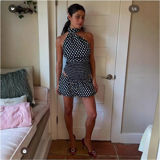 Robe pour femmes avec taille élastique et élégants liens de nouage Chic und Stil