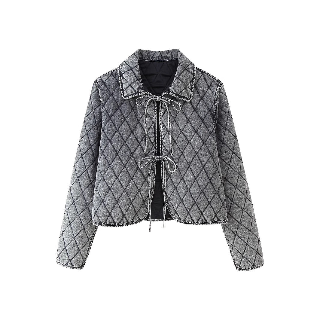 Dames doudoune avec taille ajustable et détails décoratifs Chic und Stil