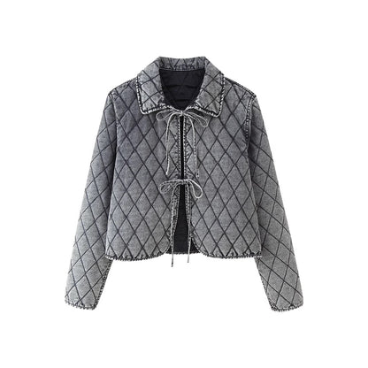 Dames doudoune avec taille ajustable et détails décoratifs Chic und Stil