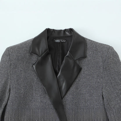 Blazer mode femme avec double rangée de boutons et élégant revers Chic und Stil