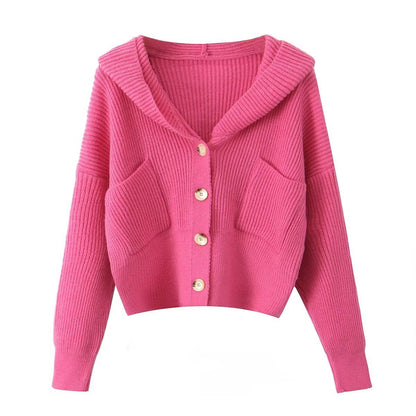 Dames décontractée gilet en tricot avec capuche et poches pratiques Chic und Stil