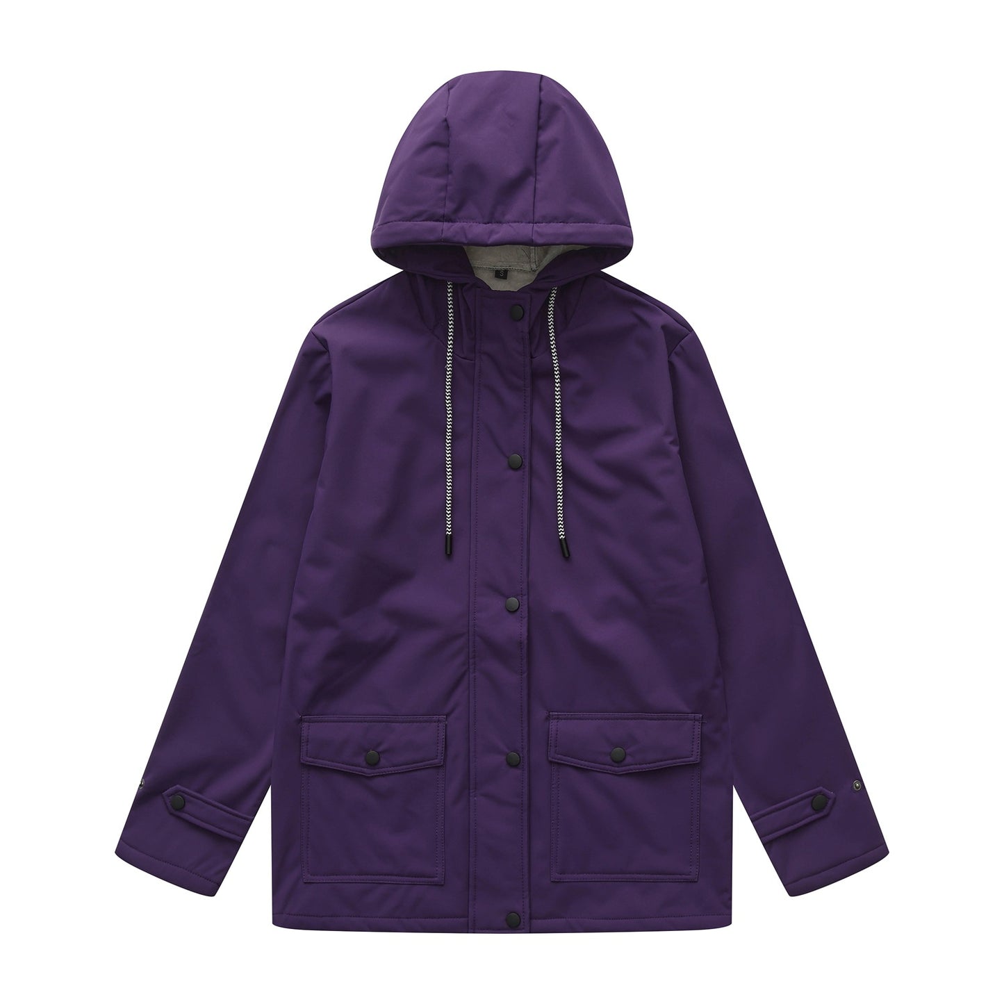 Women outdoor water-repellent jacket with adjustable hood Chic and Style