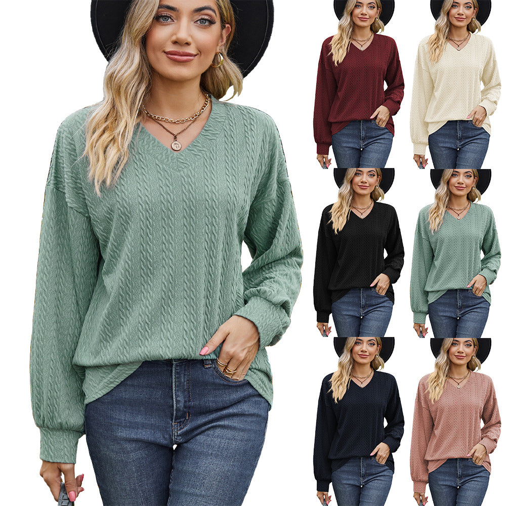 Dames pull en viscose avec motif en câble texturé et coupe décontractée Chic und Stil