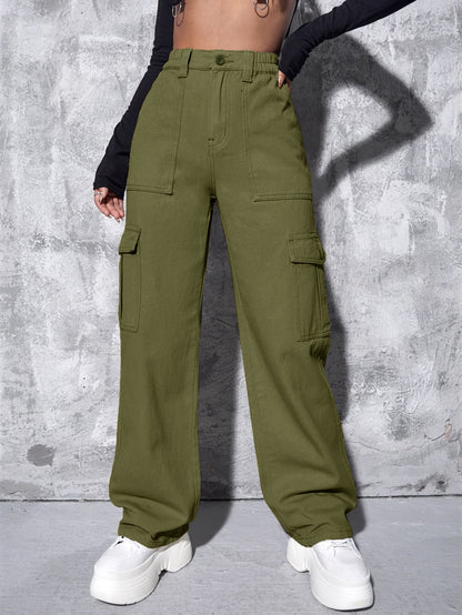 Casual fit women's cargo pants with practical pockets Chic und Stil