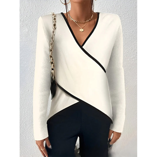 Femmes haut de robe portefeuille à la mode Chic und Stil