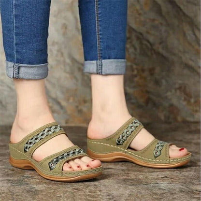 Sandales confortables à lanières pour dames avec semelle ergonomique et design élégant Chic und Stil