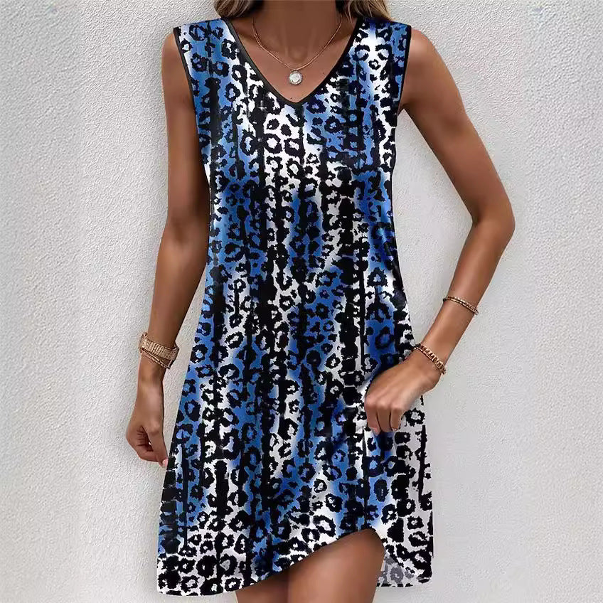 Robe d'été pour femmes avec un élégant imprimé léopard et une coupe flatteuse Chic und Stil