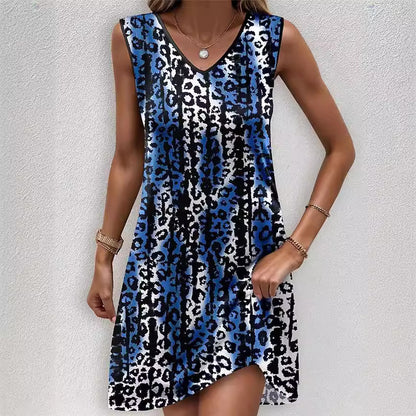 Robe d'été pour femmes avec un élégant imprimé léopard et une coupe flatteuse Chic und Stil
