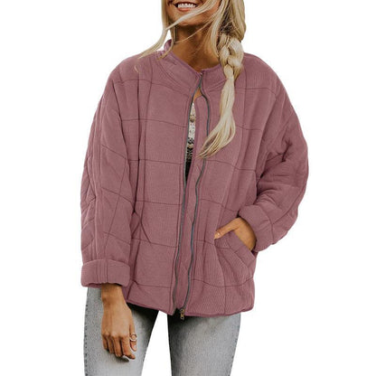 Women quilted leisure jacket Chic und Stil
