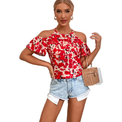 Chemisier pour femmes avec épaules dénudées et motif floral Chic und Stil