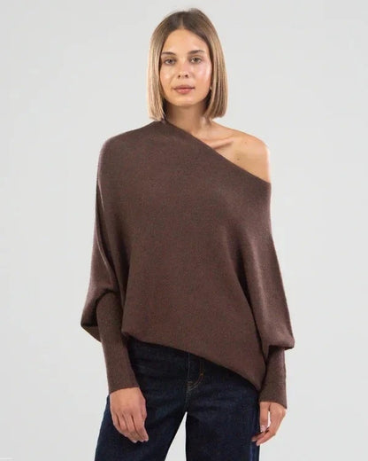 Femmes Pull en tricot oversized décontracté à coupe ample Chic und Stil