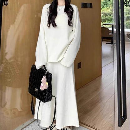 Robe en tricot décontractée pour femmes avec un élégant design dénudé-épaule et un matériau doux Chic und Stil