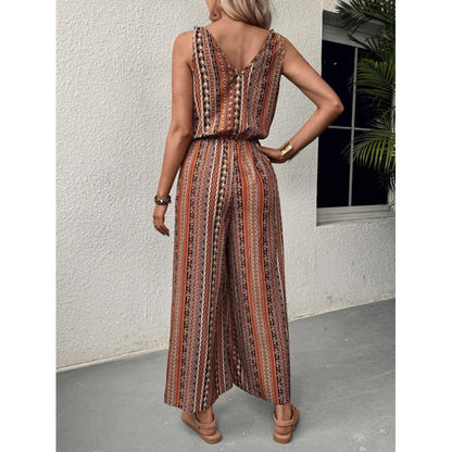 Dames Bohemian Palazzo Combinaison Chic und Stil