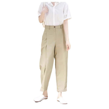 Pantalons amples taille haute pour femmes Chic und Stil