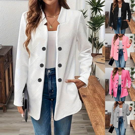 Blazer classique pour femmes avec un design structuré et des détails de bouton modernes Chic und Stil