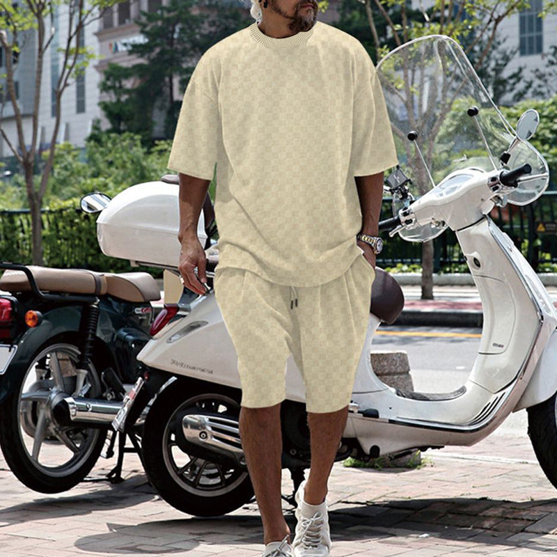 Ensemble d'été confortable pour hommes avec T-shirt oversize et shorts Chic und Stil