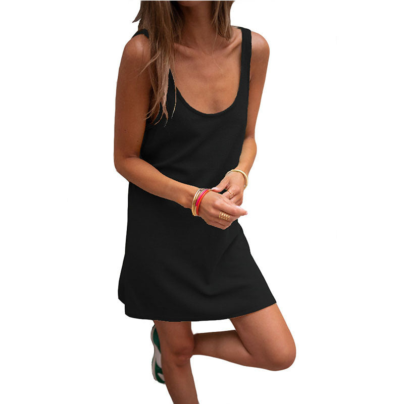 Robe d'été décontractée pour femmes avec décolleté plongeant et tissu léger Chic und Stil