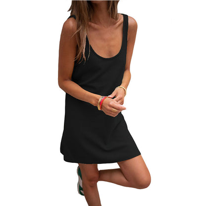 Robe d'été décontractée pour femmes avec décolleté plongeant et tissu léger Chic und Stil