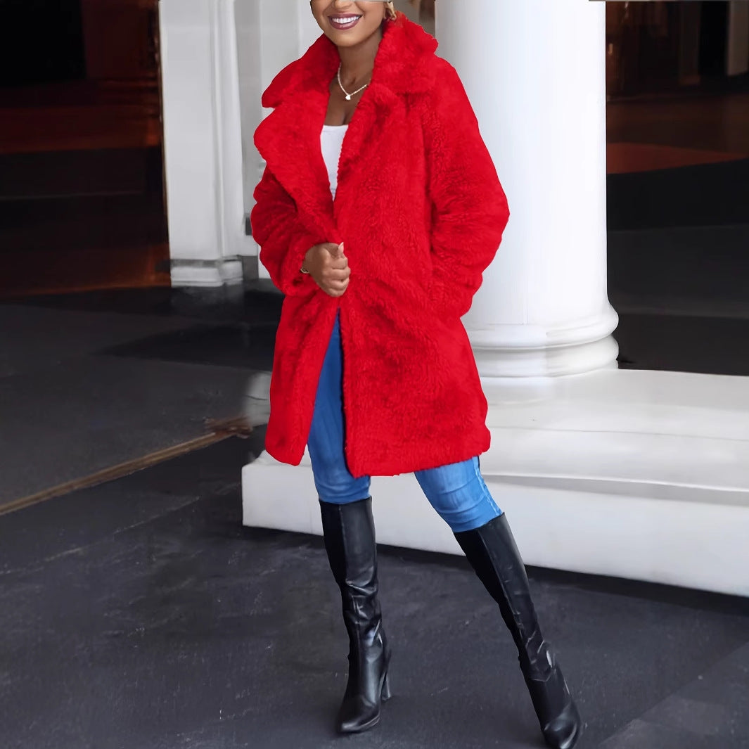 High-quality teddy plush fabric bathrobe Chic and Style for women