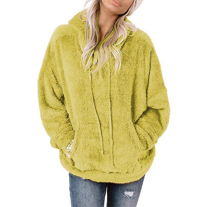 Women's Plush Fleece Pullover Hoodie Chic und Stil