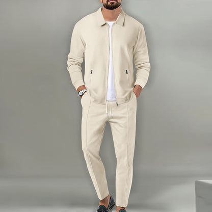 Costume de loisirs décontracté pour hommes avec design structuré Chic und Stil