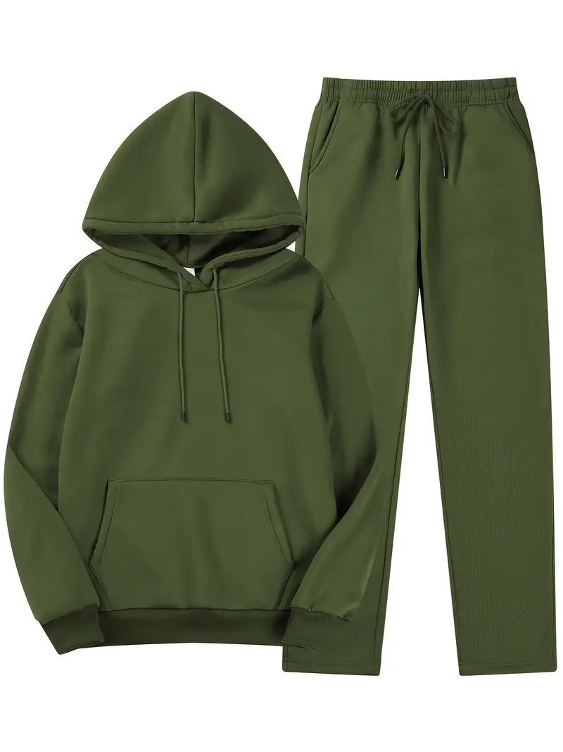Chic Hoodie and Jogging Pants Set