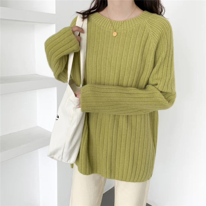 Pull en tricot confortable pour femmes avec une coupe ample et une structure en côtes Chic und Stil