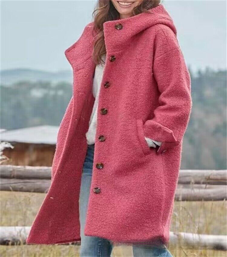 Ladies Oversized Wool Coat Chic and Style