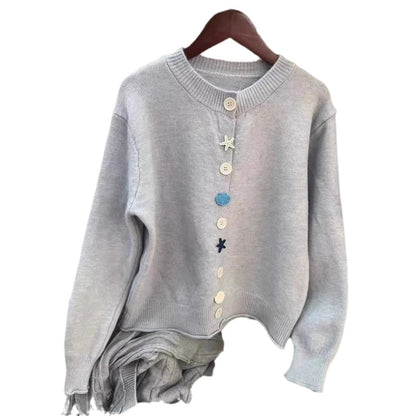 Femme pull en tricot ludique Chic und Stil