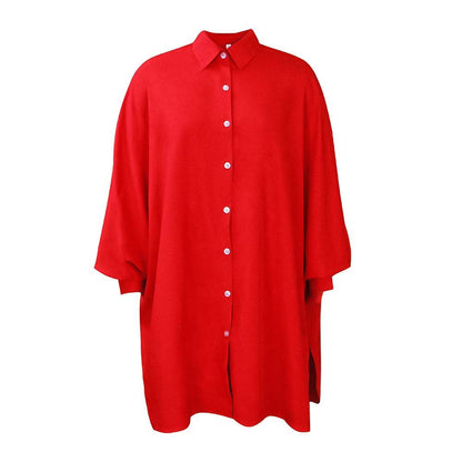 Chemise blouse oversize confortable pour femmes avec des manches en forme de ballon Chic und Stil