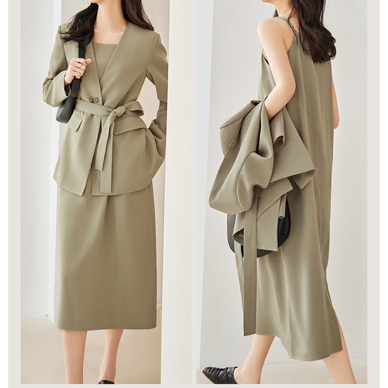 Blazer ajusté pour femmes à ouverture frontale avec détails de poche stylés Chic und Stil