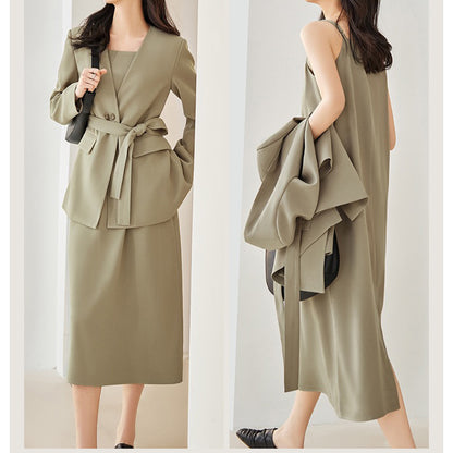 Blazer ajusté pour femmes à ouverture frontale avec détails de poche stylés Chic und Stil