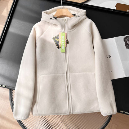 Veste en polaire pour femmes avec col haut et poches latérales pratiques Chic & Stil