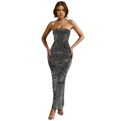 Women's Chic and Stylish Off-Shoulder Bodycon Maxi Dress