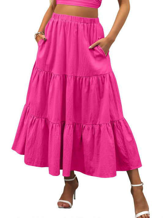 Jupe maxi à couches pour femmes Chic und Stil