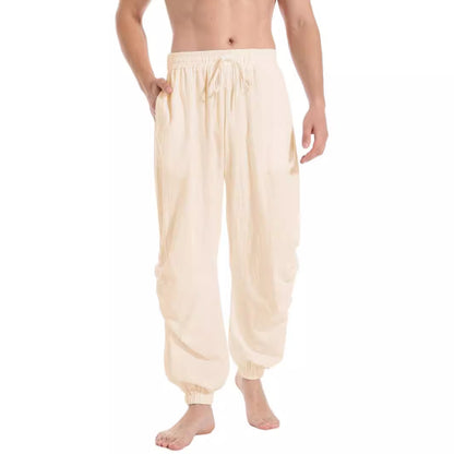 Casual men's pants in lightweight fabric with tapered leg Chic and Style