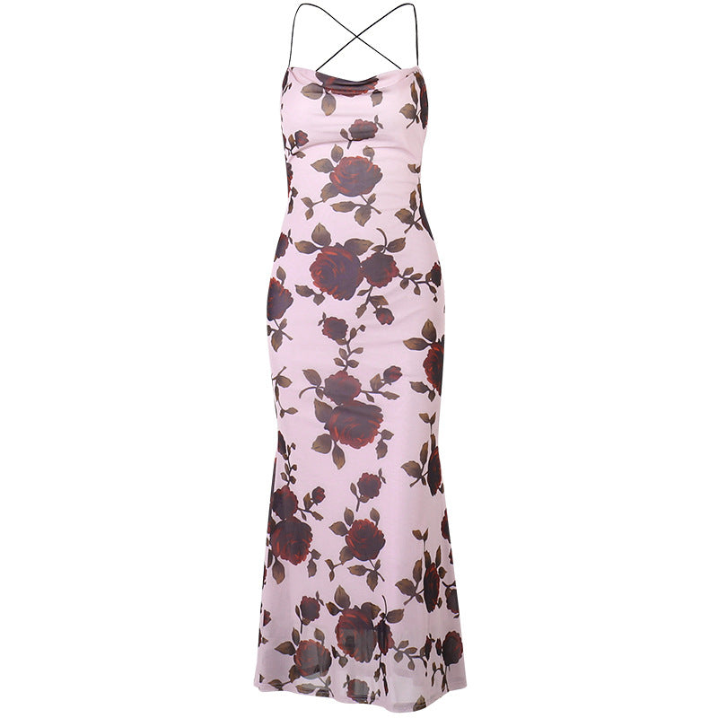 Robe à slip à ruche florale Chic und Stil pour femmes