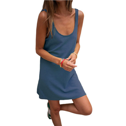 Robe d'été décontractée pour femmes avec décolleté plongeant et tissu léger Chic und Stil