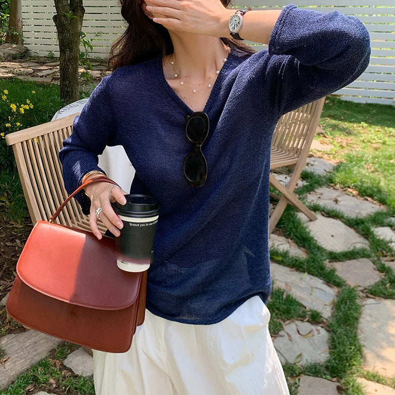 Ensemble de pull en tricot décontracté pour femmes et shorts ajustés Chic und Stil