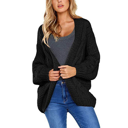 Dames Gros Tricot Cardigan avec silhouette décontractée et détails noués Chic und Stil