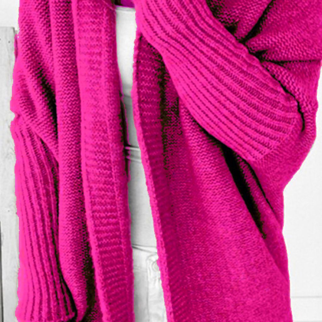 Dames Pull en tricot décontracté avec devant ouvert et fine texture Chic und Stil