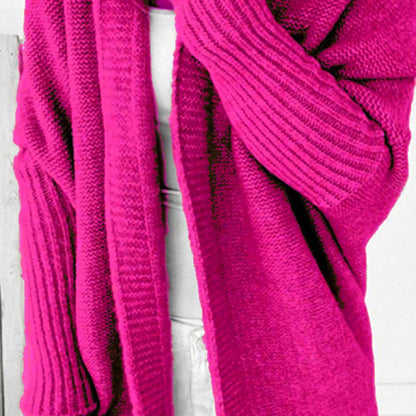 Dames Pull en tricot décontracté avec devant ouvert et fine texture Chic und Stil