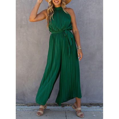 Dames élégant plissé combinaison Chic und Stil