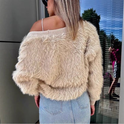 Dames Gilet Court Douillet Chic und Stil