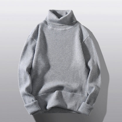 Pull en maille structurée à col roulé confortable pour hommes Chic und Stil