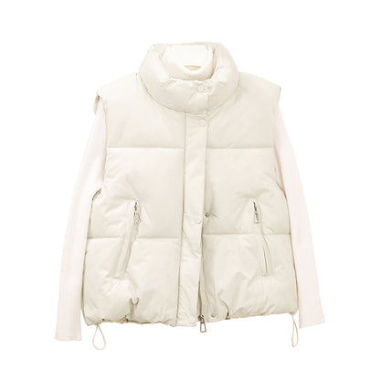 Dames gilet matelassé avec col montant et différentes options de poches Chic und Stil