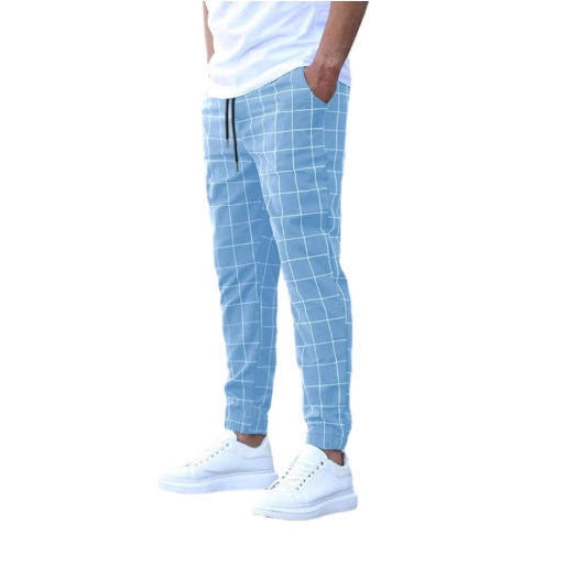 Chic and Style Casual Plaid Pants for Men