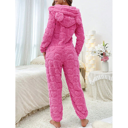 Ladies Comfortable Fleece Pants with Hood Chic and Style