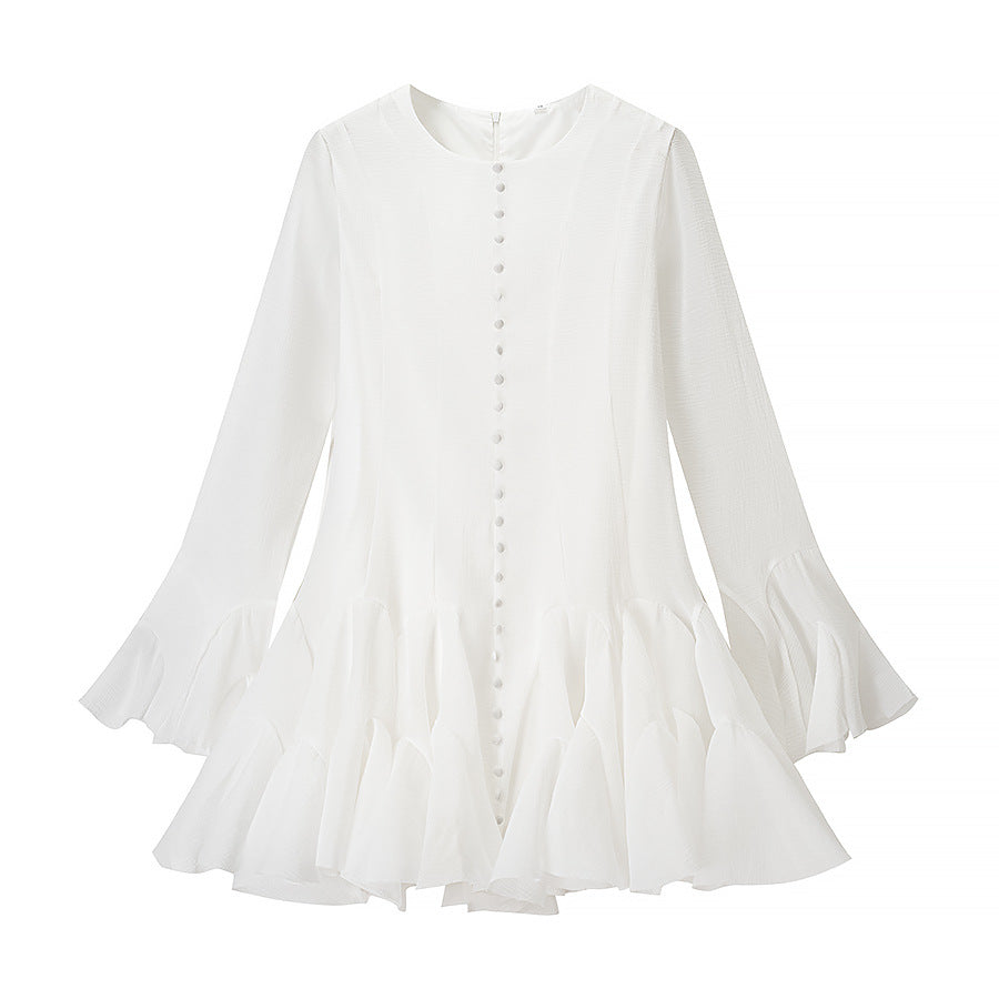 Robe à franges pour femmes avec finition en volants fluides Chic und Stil