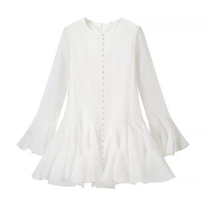 Robe à franges pour femmes avec finition en volants fluides Chic und Stil